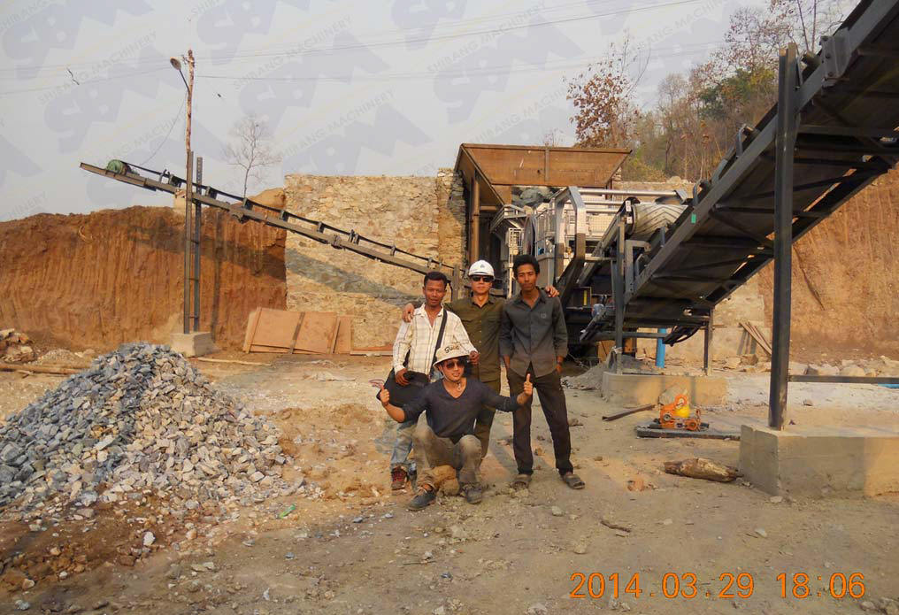 Myanmar 150TPH Granite Crushing Line